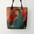 Tote Bags Edgar Degas Young Woman with Ibis