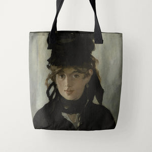 Tote Bags Edouard Manet Berthe Morisot With a Bouquet of Violets