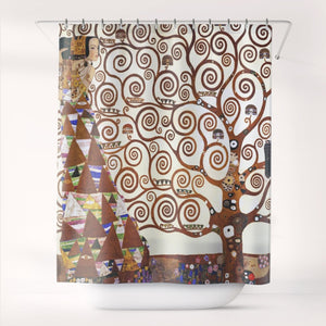 Shower Curtains Gustav Klimt The Tree of Life