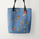 Tote Bags Vasily Kandinsky Sky Blue