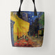 Tote Bags Vincent van Gogh Cafe Terrace at Night