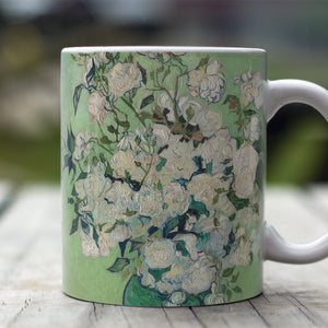 Ceramic Mugs Vincent van Gogh Vase of Roses